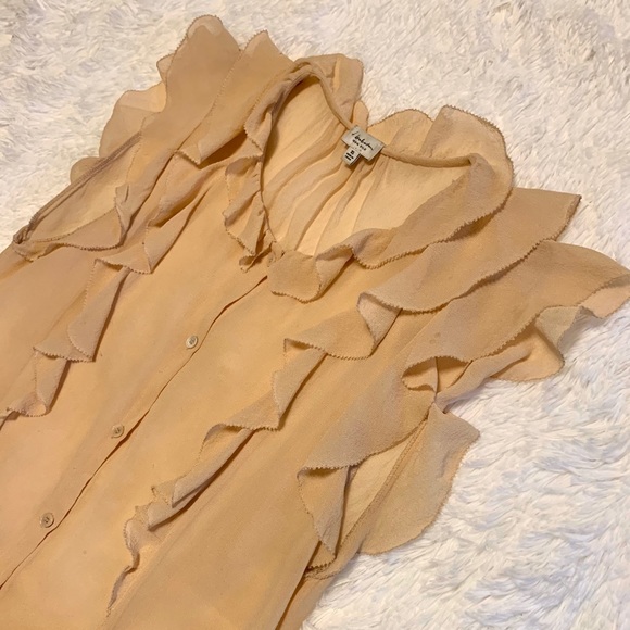 Aritzia sheer sleeveless blouse - Picture 2 of 7